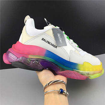 Ba1enc1age Triple S Clear Sole Rainbow 544351W09E11895
