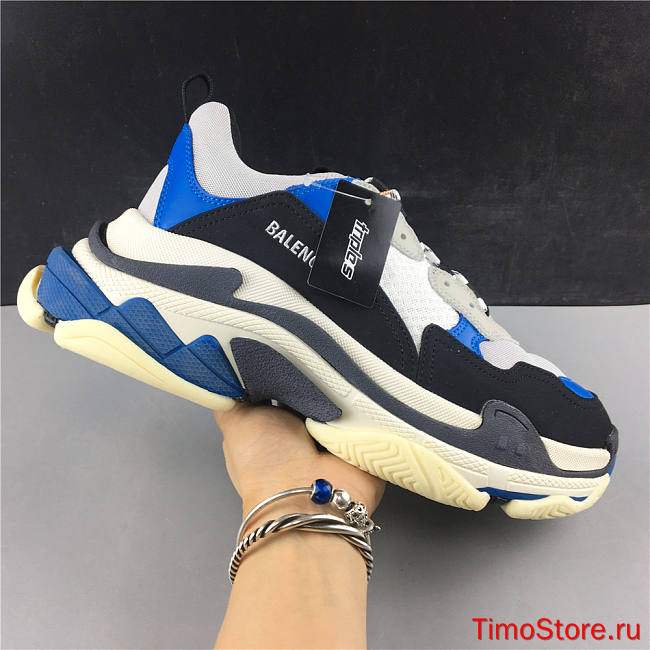 Ba1enc1age Triple S Black Grey Blue 541624W06E27080 - 1