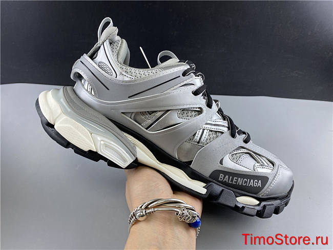 Ba1enc1age Track Trainers Grey White 542023W1GB11119 - 1