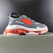 Ba1enc1age Triple S Clear Sole Grey Red 541624W09ON1291 - 3