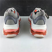 Ba1enc1age Triple S Clear Sole Grey Red 541624W09ON1291 - 4