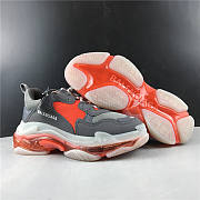 Ba1enc1age Triple S Clear Sole Grey Red 541624W09ON1291 - 5