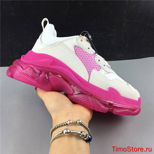 Ba1enc1age Triple S Clear Sole White Pink 544351W09O12281 - 1