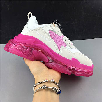 Ba1enc1age Triple S Clear Sole White Pink 544351W09O12281