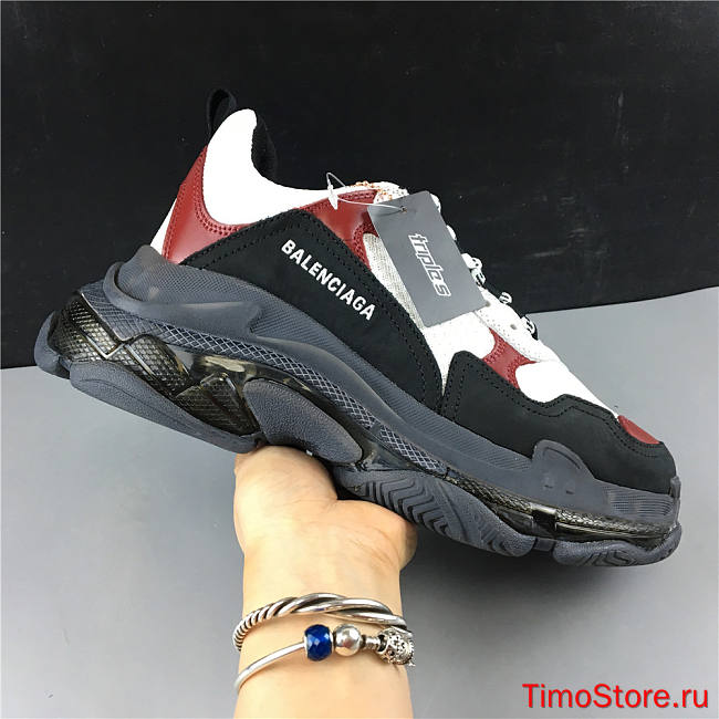 Ba1enc1age Triple S Clear Sole Black Brown Red 541624W09O12268 - 1