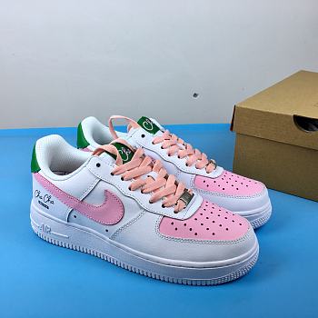 Nike Air Force 1 Low White Pink Green 314219-130 