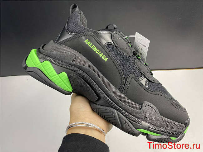 Ba1enc1age Triple S Black Fluo Green 536737W3BK11035 - 1
