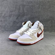 Nike SB Dunk High Sail Bright Crimson CV9499-100 - 6