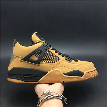 Travis Scott x Air Jordan 4 Khaki Brown Grey Silver 308497-200