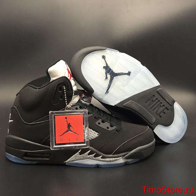 Nike Air Jordan 5 Retro Black Metallic 845035-003 - 1