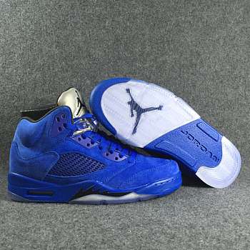 Nike Air Jordan 5 Retro Blue Suede 136027-401