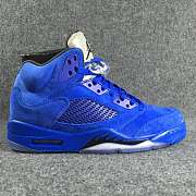 Nike Air Jordan 5 Retro Blue Suede 136027-401 - 2