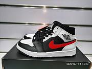 Nike Air Jordan 1 Mid Black Chile Red White 554724-075 - 6