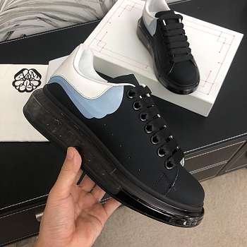 Alexander McQveen Oversized Sneaker Black White Blue 604233WHX991070
