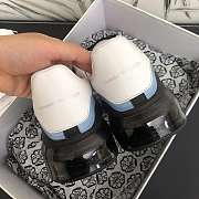 Alexander McQveen Oversized Sneaker Black White Blue 604233WHX991070 - 4