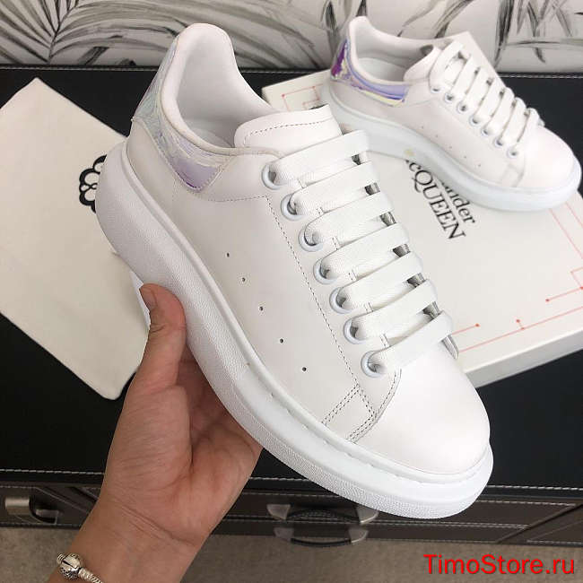 Alexander McQveen Oversized Sneaker White Iridescent 561580WHVI59375 - 1