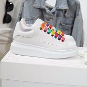 Alexander McQveen Oversized Sneaker White Rainbow 553680WHX9P9035 - 1