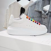 Alexander McQveen Oversized Sneaker White Rainbow 553680WHX9P9035 - 6