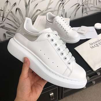 Alexander McQveen Oversized Sneaker White Silver 