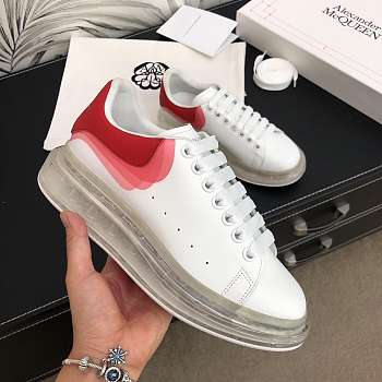 Alexander McQveen Oversized Clear Sole Lust Red 604233WHX999676