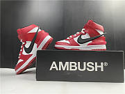 Nike Dunk High Ambush Varsity Red Black White CU7544-102 - 5