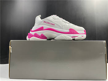 Balanciaga Triple S White Pink 536737w09018101 