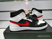 Nike Air Jordan 1 Mid Black Chile Red White 554724-075 - 2