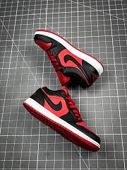 Nike Air Jordan 1 Mid Gym Red Black 554725-610 - 2