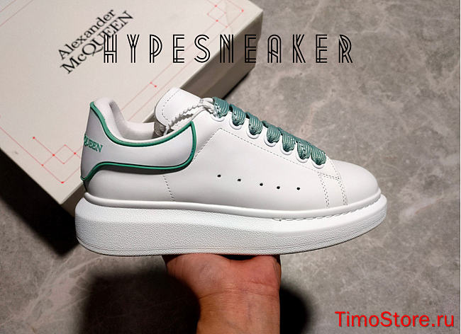 Alexander McQveen Oversized Sneaker White Green - 1