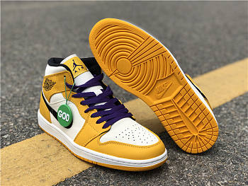 Nike Air Jordan 1 Mid SE Lakers 852542-700