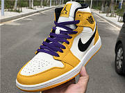 Nike Air Jordan 1 Mid SE Lakers 852542-700 - 5