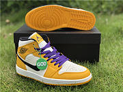 Nike Air Jordan 1 Mid SE Lakers 852542-700 - 3