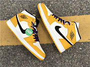 Nike Air Jordan 1 Mid SE Lakers 852542-700 - 6