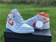 Nike Air Jordan 1 Mid Starfish Pure Platinum CW7591-100 - 2