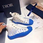 D1or B23 HIGH-TOP SNEAKER Oblique Gradient Blue 3SH118YUNH560 - 3