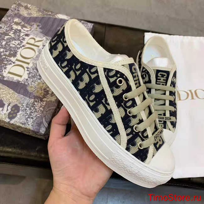 D1or Low Top Blue White - 1