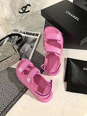 Dad Sandals Pink Rubber Sandals  - 3