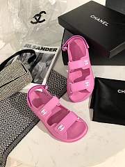 Dad Sandals Pink Rubber Sandals  - 4