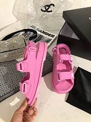 Dad Sandals Pink Rubber Sandals  - 5