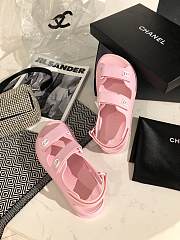 Dad Sandals Coral Pink Rubber Sandals - 5