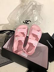 Dad Sandals Coral Pink Rubber Sandals - 6