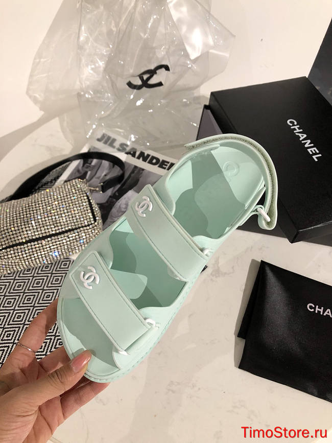 Dad Sandals Mint Rubber Sandals - 1
