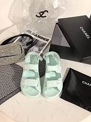 Dad Sandals Mint Rubber Sandals - 5