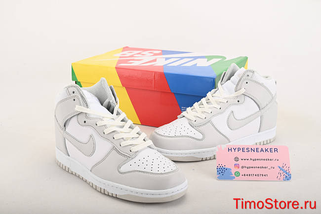 Nike Dunk High Retro White Vast Grey (2021) DD1399-100 - 1