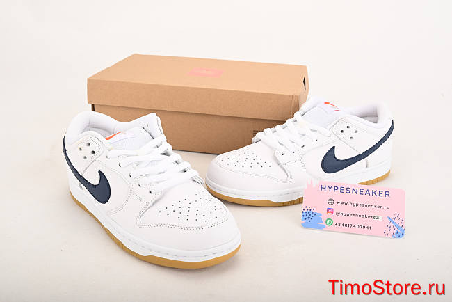 Nike SB Dunk Low Orange Label White Navy CZ2249-100 - 1