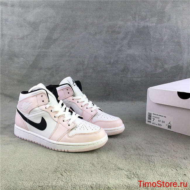 Nike Air Jordan 1 Mid Barely Rose BQ6472-500 - 1
