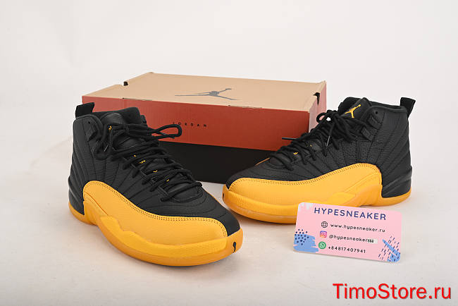 Nike Air Jordan 12 Retro Black University Gold 130690-070 - 1