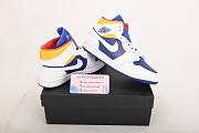 Nike Air Jordan 1 Mid Royal Blue Laser Orange 554724-131 - 3