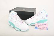 Nike Air Jordan 13 Retro White Soar Green Pink 439358-100 - 1