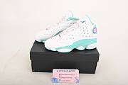 Nike Air Jordan 13 Retro White Soar Green Pink 439358-100 - 6